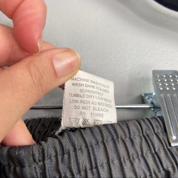 Boys‎ gray pin striped dress pants Sz 12M - Picture 5 of 6